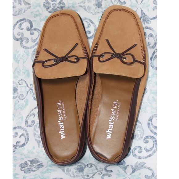 What's What by Aerosoles Size 10 Slip On‎ Mule Loafers Tan Leather - Picture 4 of 8